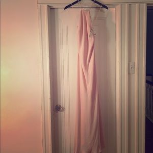 Blush evening gown